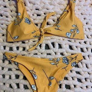 floral 2 piece bikini
